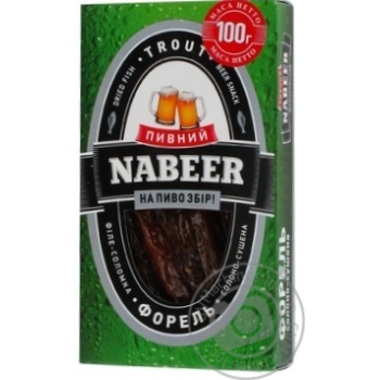 Форель Пивной NABEER филе-соломка солено-сушеная 100г Украина купить, цены на МегаМаркет - фото 8