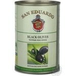 San Eduardo Pitted Black Olives 425g