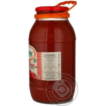 Sterilized nectar with pulp Vladam tomato with salt glass jar 1850ml Ukraine - buy, prices for NOVUS - photo 4