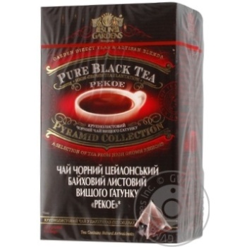 Black pekoe tea Sun Gardens Pyramid Collection Pekoe 20x3g Ukraine - buy, prices for MegaMarket - photo 4