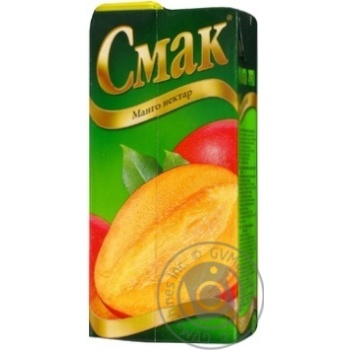 Reconstituted nectar with sugar and pulp Smak mango tetra pak 1000ml Ukraine - buy, prices for MegaMarket - photo 4