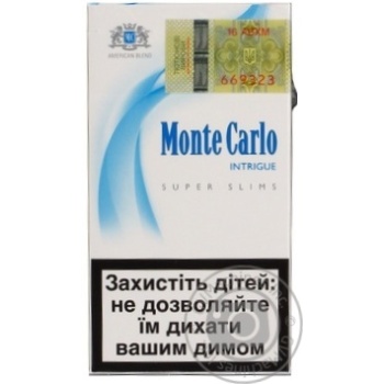 Monte Carlo Intrigue Super Slims Cigarettes - buy, prices for NOVUS - photo 2