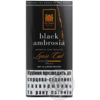 Тютюн Mc.Baren Black Ambrosia 50г купити, ціни на МегаМаркет - фото 2