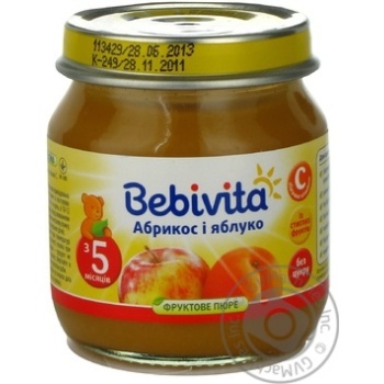 Пюре фруктовое Бебивита Абрикос-Яблоко без сахара с витамином С для детей с 5 месяцев стеклянная банка 100г Россия купить, цены на МегаМаркет - фото 5