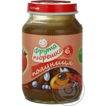 Puree Fruta Pureshka Strawberry for 6+ month old babies glass jar 190g Czech Republic - buy, prices for - photo 7