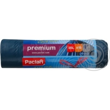 Пакети д/сміття Paclan Premium 35л*15шт х30 купить, цены на МегаМаркет - фото 4