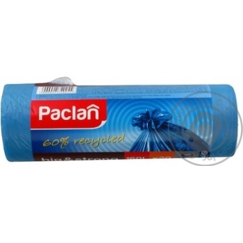 Пакети д/сміття Paclan Big&Strong 160л/20шт х12 купити, ціни на МегаМаркет - фото 1