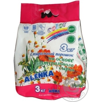 Пральний порошок ALENKA color 3кг х4 купить, цены на МегаМаркет - фото 1