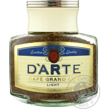 Instant natural sublimated coffee Darte Light 100g Germany