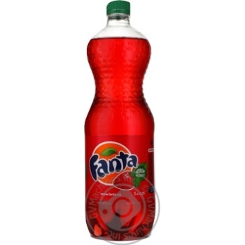 Non-alcoholic sparkling drink on flavorings Fanta strawberry taste plastic bottle 1000ml - buy, prices for NOVUS - photo 3