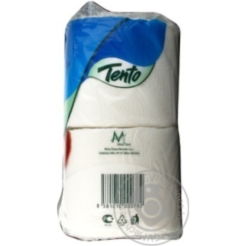 Туалетная бумага Tento Whine Cotton Whiteness 2 слоя 4шт купить, цены на МегаМаркет - фото 4
