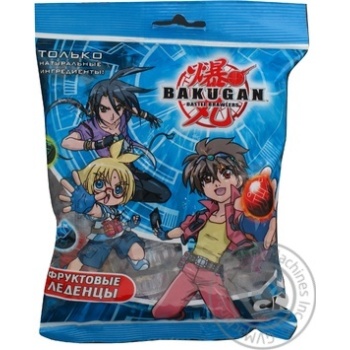 Льодяники Bakugan фруктові в пакеті 75г - купити, ціни на - фото 5