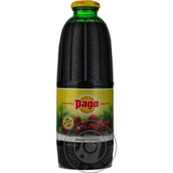 Cherry nectar Pago glass bottle 750ml Russia - buy, prices for NOVUS - photo 4