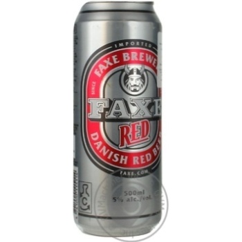 Malt beer Faxe Red can 5%alc 500ml Denmark - buy, prices for NOVUS - photo 3