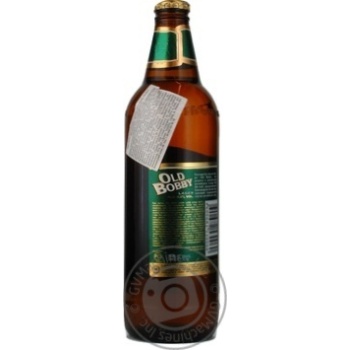 Pasteurized lager Old Bobby Lager glass bottle 4.5%alc 568ml Russia - buy, prices for NOVUS - photo 3