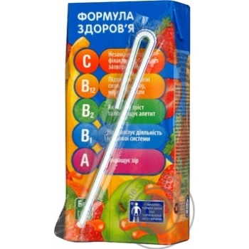 Sterilized homogenized enriched nectar with pulp Sandoryk banana-apple-strawberry for children tetra pak 330ml Ukraine - buy, prices for - photo 4