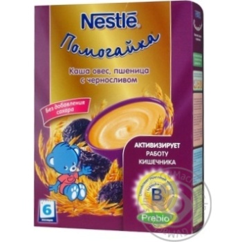 Baby dairy-free porridge Neastle Pomogaika oat wheat with prunes with bifidobacteria and prebiotics for 6+ months babies 250g Spain - buy, prices for NOVUS - photo 8