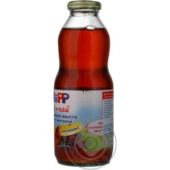 Sugar-free juice with vitamin C Hipp red fruits and rosehip tea for children from 4+ months glass bottle 500ml Hungary - buy, prices for - photo 7