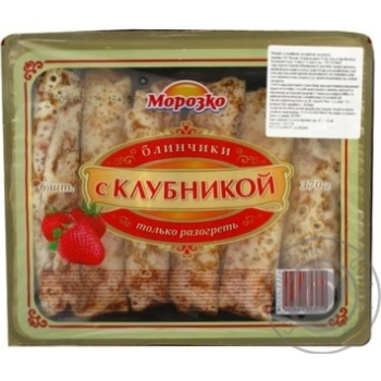 Млинці з полуницею Морозко 370г - купить, цены на NOVUS - фото 3