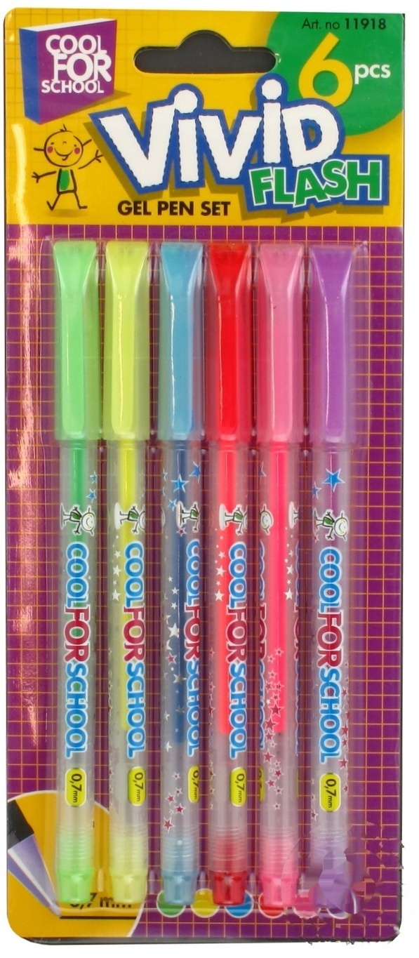 

Ручки Cool for School гелевые набор 6шт