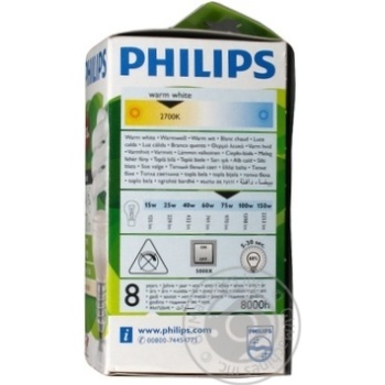 Лампа енергозберігаюча Philips Tornado T3 15w E27 - купить, цены на - фото 12