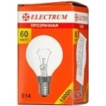 Лампочка ELECTRUM сферична проз. Е14 60W