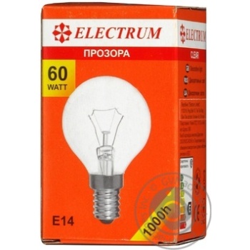 Bulb Electrum e14:е14 60w 1000hours 230v - buy, prices for MegaMarket - photo 7