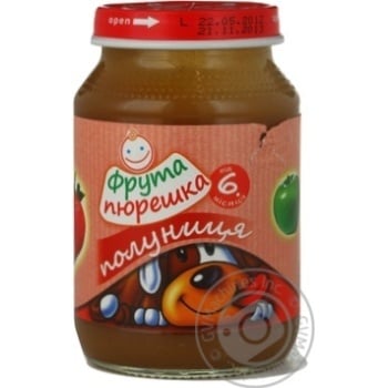 Puree Fruta Pureshka Strawberry for 6+ month old babies glass jar 190g Czech Republic - buy, prices for - photo 17