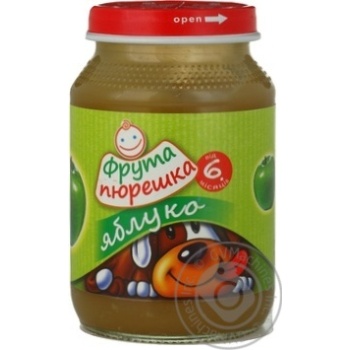 Puree Fruta Pureshka Apple for 6+ month old babies glass jar 190g Czech Republic - buy, prices for - photo 11