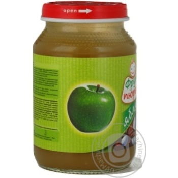 Puree Fruta Pureshka Apple for 6+ month old babies glass jar 190g Czech Republic - buy, prices for - photo 10