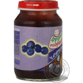 Puree Fruta Pureshka Blueberry for 6+ month old babies glass jar 190g Czech Republic - buy, prices for - photo 4