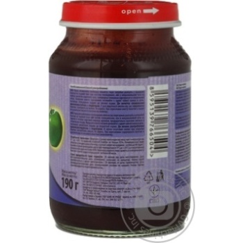 Puree Fruta Pureshka Blueberry for 6+ month old babies glass jar 190g Czech Republic - buy, prices for - photo 2