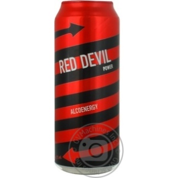 Low-alcohol energy drink Red Devil Power 7%alc. can 500ml Russia - buy, prices for NOVUS - photo 4