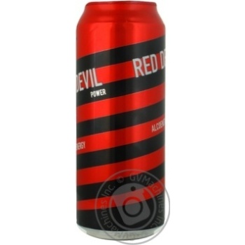 Low-alcohol energy drink Red Devil Power 7%alc. can 500ml Russia - buy, prices for NOVUS - photo 2