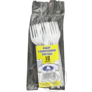 Dobrobut Disposable Fork 10pcs - buy, prices for NOVUS - photo 3