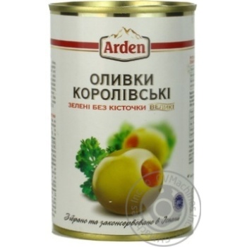 Оливки зелені Arden без кісточки 300мл - купити, ціни на - фото 7