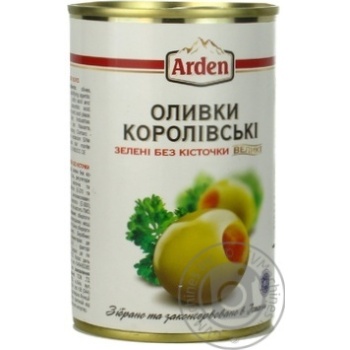 Оливки зелені Arden без кісточки 300мл - купити, ціни на - фото 8