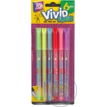 Cool for School Gel Pen Set 6pcs - buy, prices for MegaMarket - photo 4