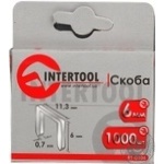 Скоби Inter Tool 1000шт. 6мм арт. RT-0126 х6