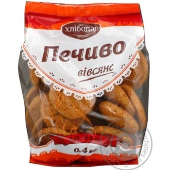 cookies hlibodar oat 400g polyethylene packaging Ukraine