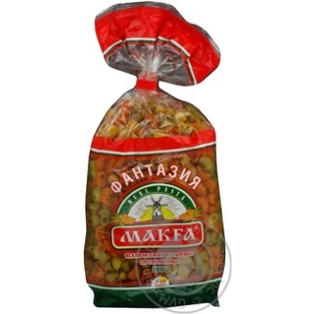 pasta pipe rigate makfa fantasy 500g polyethylene packaging