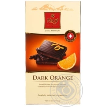 Chocolate black Frey orange 55% 100g Switzerland - buy, prices for NOVUS - photo 1