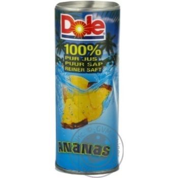 Сік Dole ананасовий 0.25л х24 купить, цены на МегаМаркет - фото 1