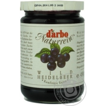 jam darbo blueberry 450g glass jar Austria