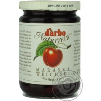 jam darbo cherry 450g glass jar Austria