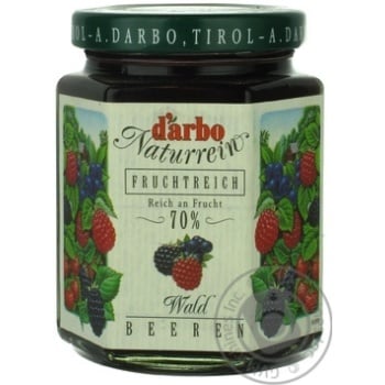 jam darbo with wild berries 200g glass jar Austria