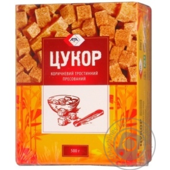 Цукор АТА тростинний коричневий пресований нерафінований 500г купити, ціни на МегаМаркет - фото 8