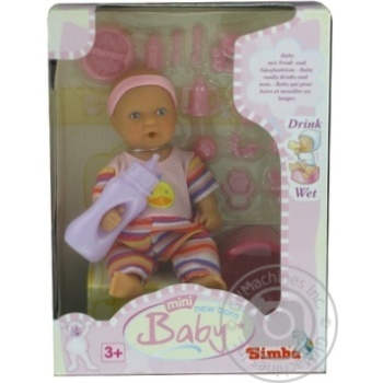 Іграшка Simba Лялька Mini New born baby 12см - купити, ціни на - фото 6