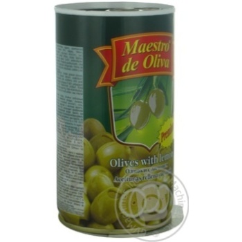 olive Maestro de oliva lemon green stuffed 350g can - buy, prices for MegaMarket - photo 3