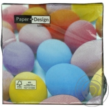 Paper&Design Napkins Table Eventa Fashion with Drawing 33x33cm - buy, prices for - photo 10